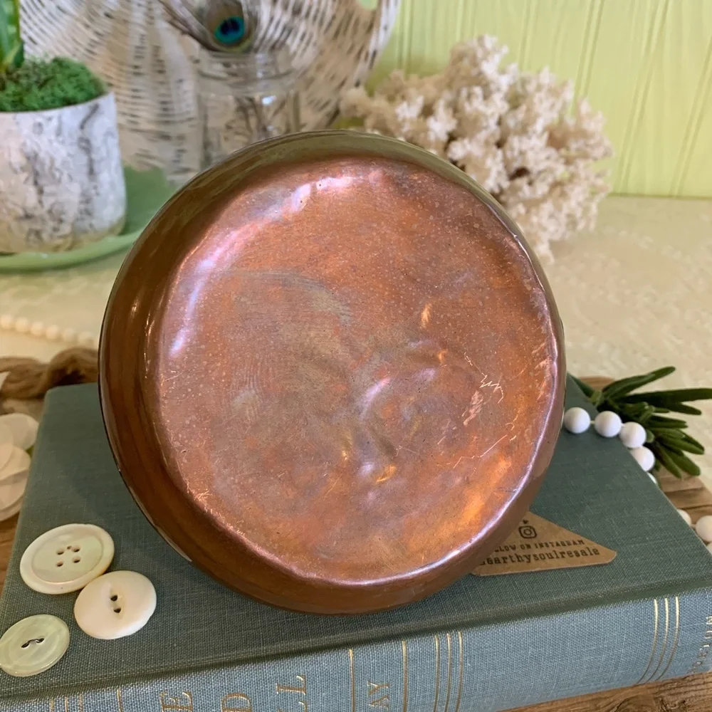 Vintage Copper Teapot 🫖 Unique Home Decor / Gift / Kitchen / Earthy - Picture 8 of 11